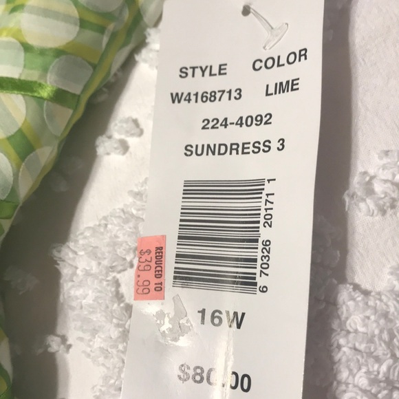 Green polka dot sundress NWT size 16 - Picture 3 of 6